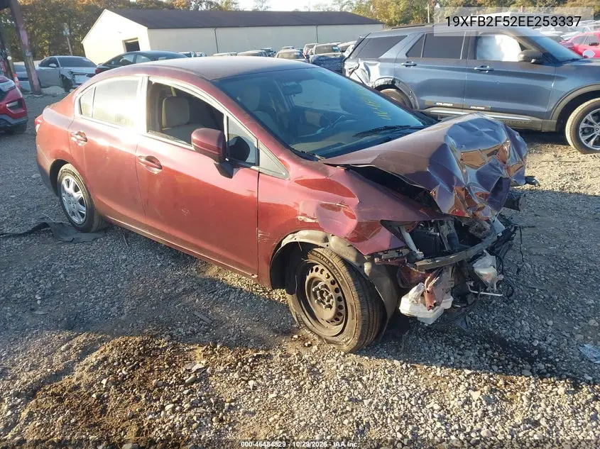 HONDA CIVIC 2014, VIN 19XFB2F52EE253337
