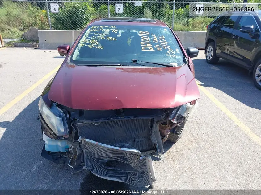 2015 HONDA CIVIC VIN 2HGFB2F56FH056386 — фото 13