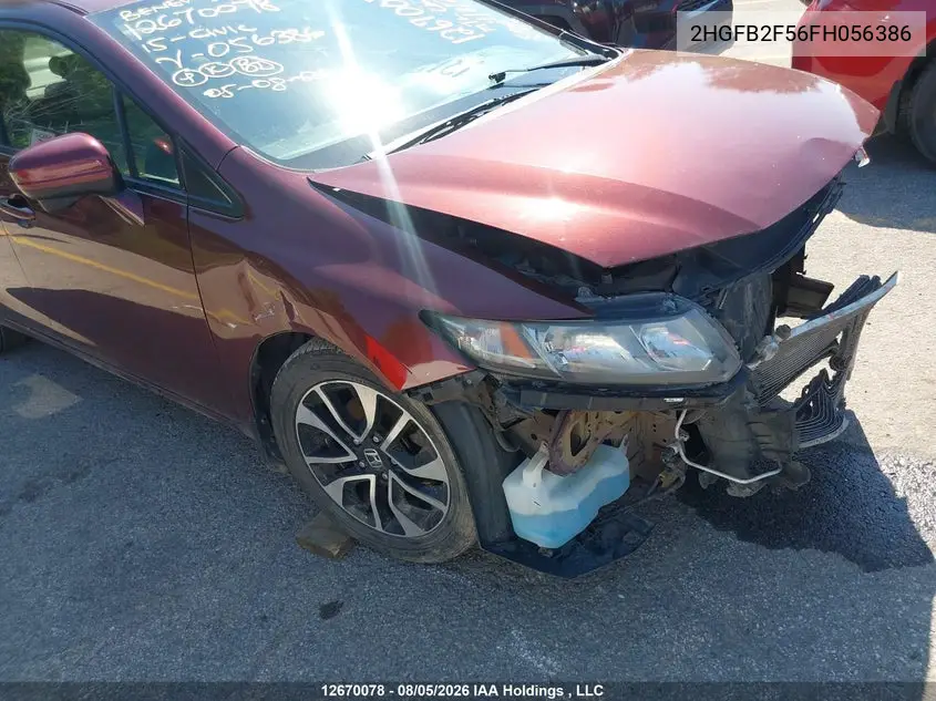2015 HONDA CIVIC VIN 2HGFB2F56FH056386 — фото 22