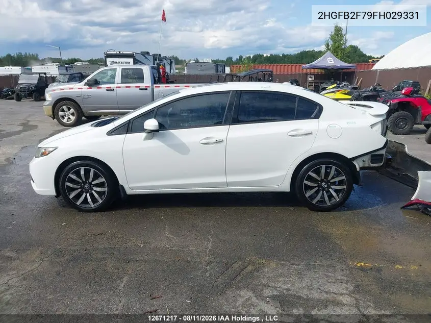 2015 HONDA CIVIC VIN 2HGFB2F79FH029331 — фото 15