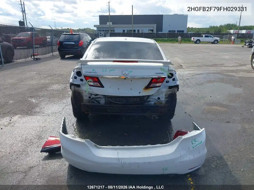 2015 HONDA CIVIC VIN 2HGFB2F79FH029331 — фото 17