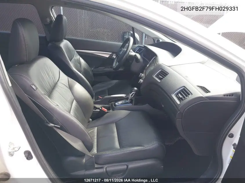 2015 HONDA CIVIC VIN 2HGFB2F79FH029331 — фото 5