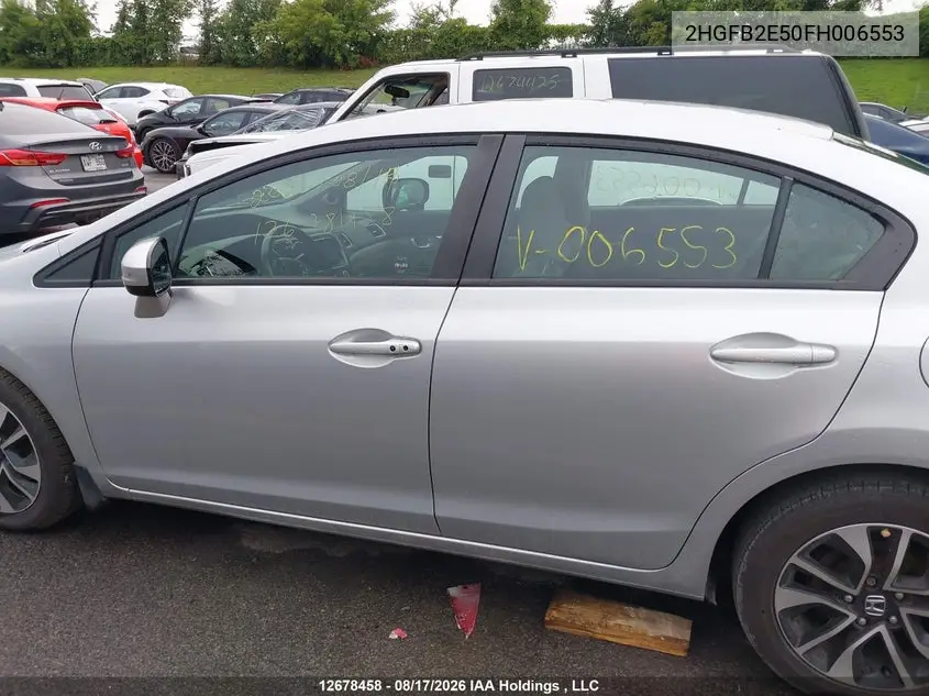 2015 HONDA CIVIC VIN 2HGFB2E50FH006553 — фото 13