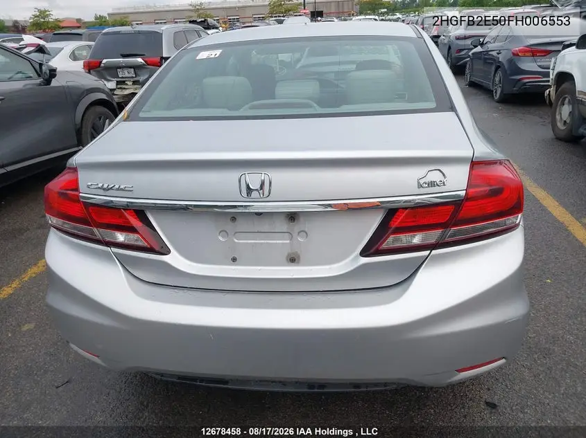 2015 HONDA CIVIC VIN 2HGFB2E50FH006553 — фото 15
