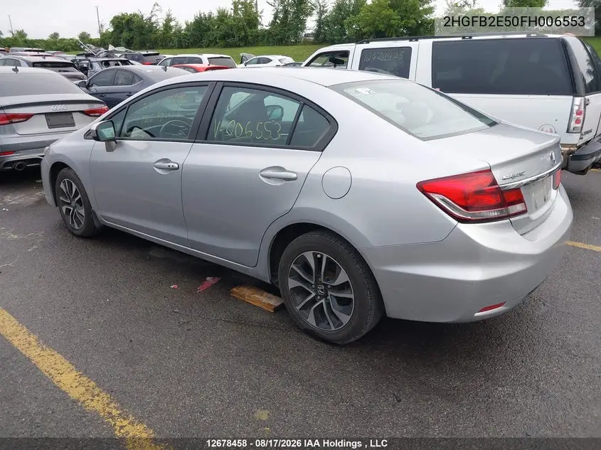 2015 HONDA CIVIC VIN 2HGFB2E50FH006553 — фото 3