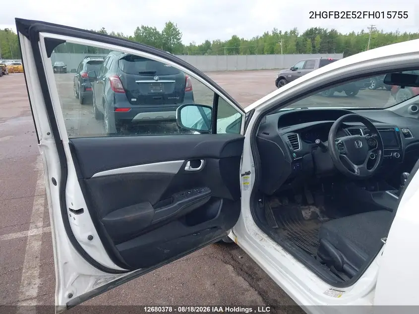 2015 HONDA CIVIC VIN 2HGFB2E52FH015755 — фото 20