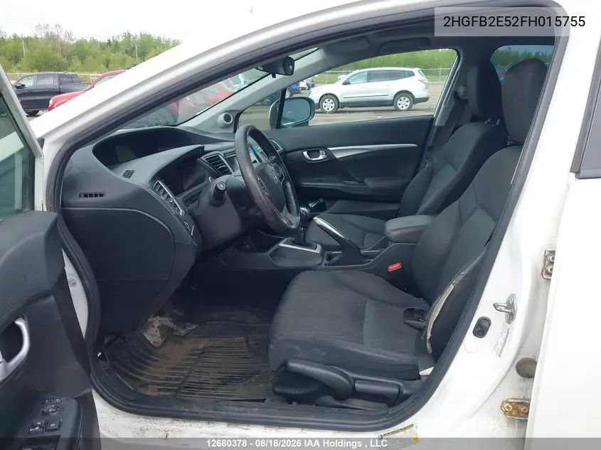 2015 HONDA CIVIC VIN 2HGFB2E52FH015755 — фото 21