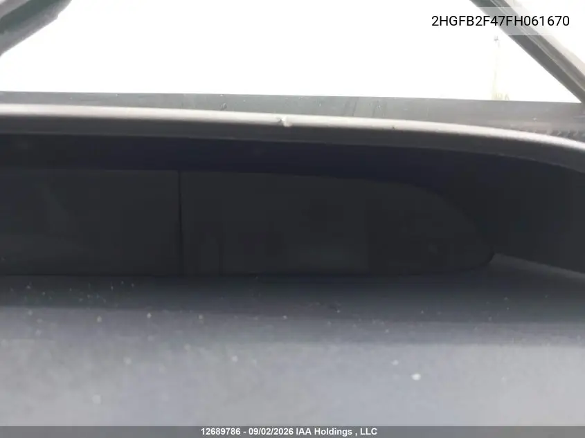 2015 HONDA CIVIC VIN 2HGFB2F47FH061670 — фото 15