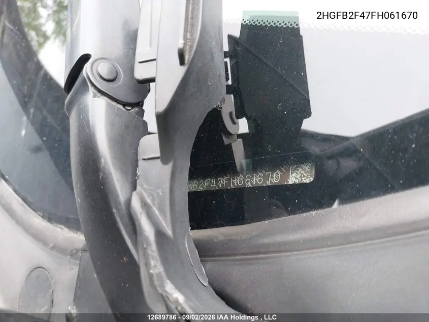 2015 HONDA CIVIC VIN 2HGFB2F47FH061670 — фото 18