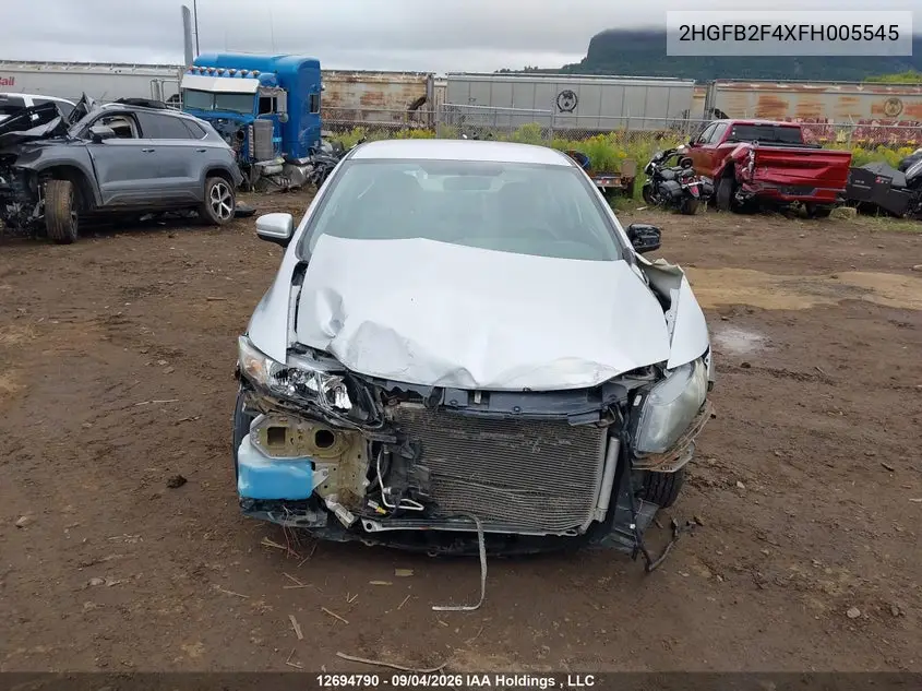 2015 HONDA CIVIC VIN 2HGFB2F4XFH005545 — фото 13