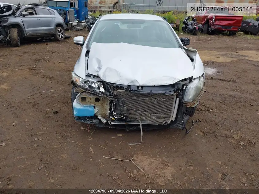 2015 HONDA CIVIC VIN 2HGFB2F4XFH005545 — фото 6
