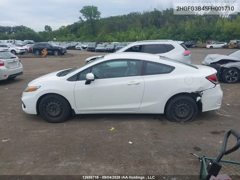 2015 HONDA CIVIC VIN 2HGFG3B45FH001710 — фото 14