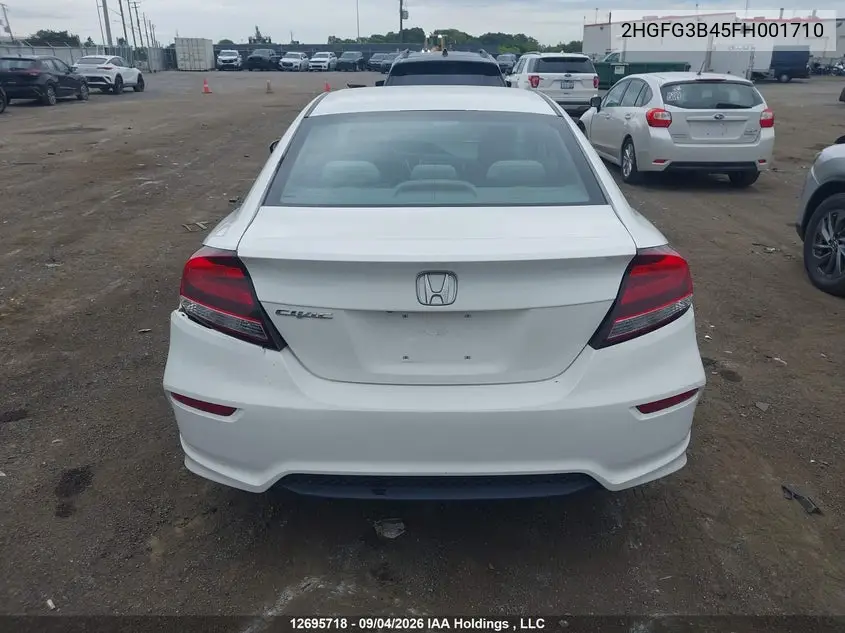 2015 HONDA CIVIC VIN 2HGFG3B45FH001710 — фото 16