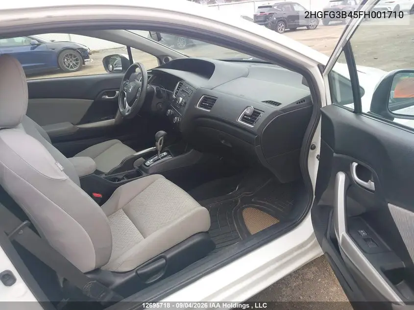 2015 HONDA CIVIC VIN 2HGFG3B45FH001710 — фото 5