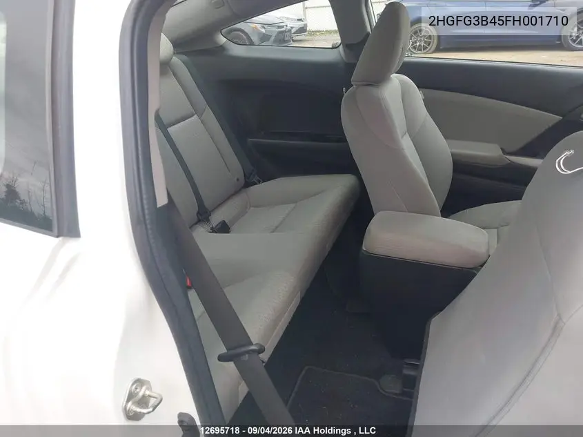 2015 HONDA CIVIC VIN 2HGFG3B45FH001710 — фото 8
