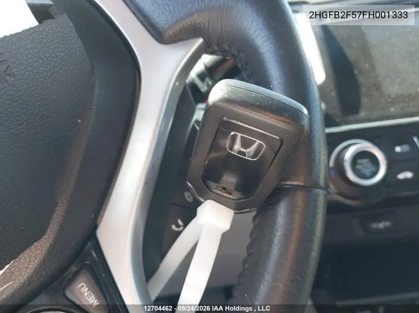2015 HONDA CIVIC VIN 2HGFB2F57FH001333 — фото 11