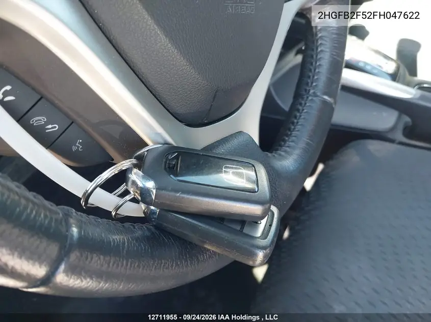 2015 HONDA CIVIC VIN 2HGFB2F52FH047622 — фото 11