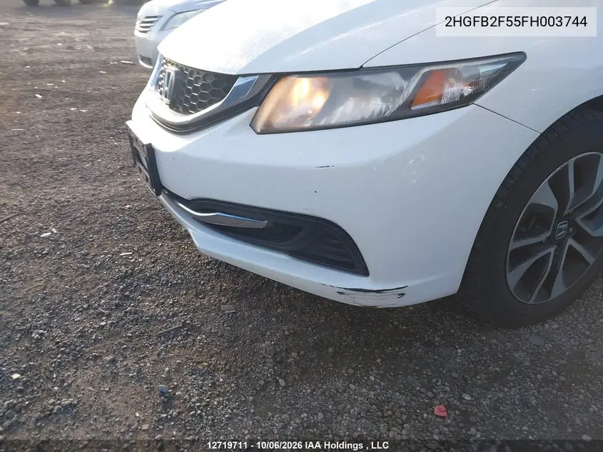2015 HONDA CIVIC VIN 2HGFB2F55FH003744 — фото 6