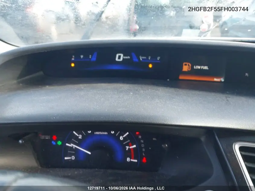 2015 HONDA CIVIC VIN 2HGFB2F55FH003744 — фото 7