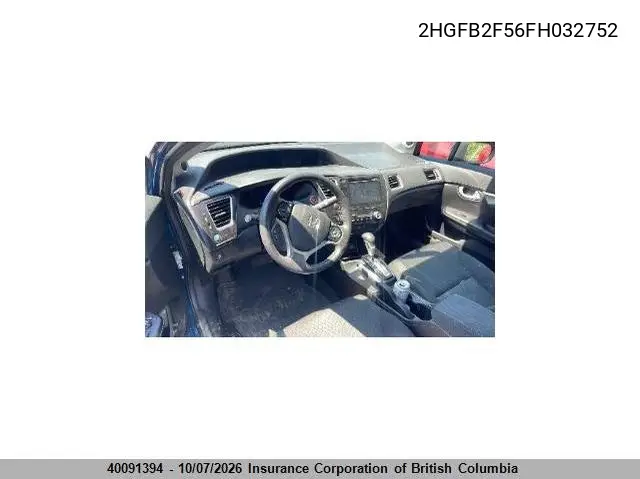2015 HONDA CIVIC VIN 2HGFB2F56FH032752 — фото 11