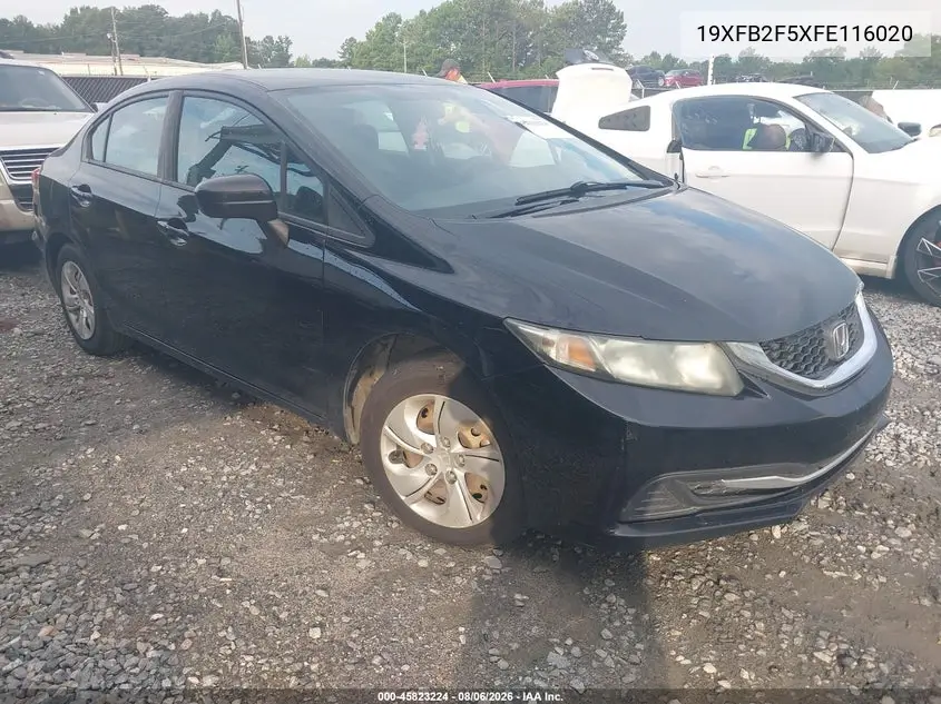 HONDA CIVIC 2015, VIN 19XFB2F5XFE116020
