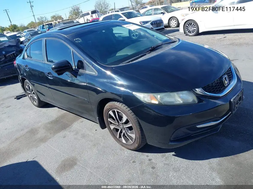 HONDA CIVIC 2015, VIN 19XFB2F80FE117445