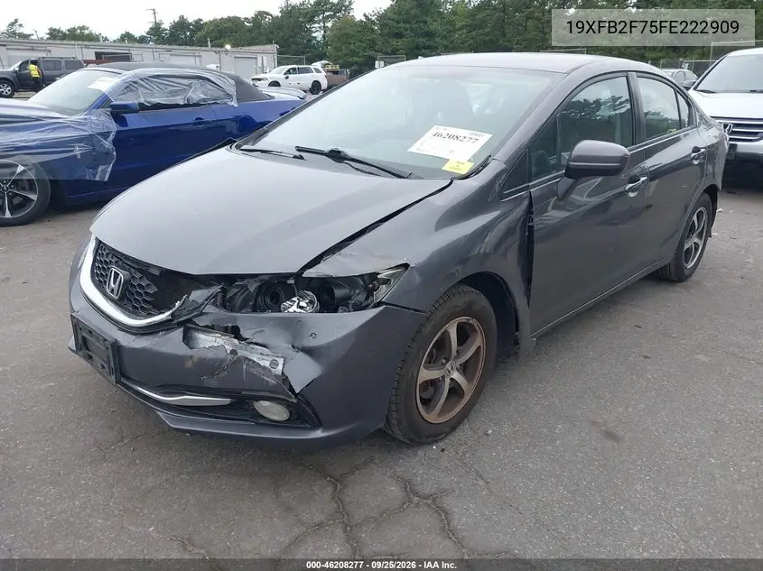 2015 HONDA CIVIC VIN 19XFB2F75FE222909 — фото 2