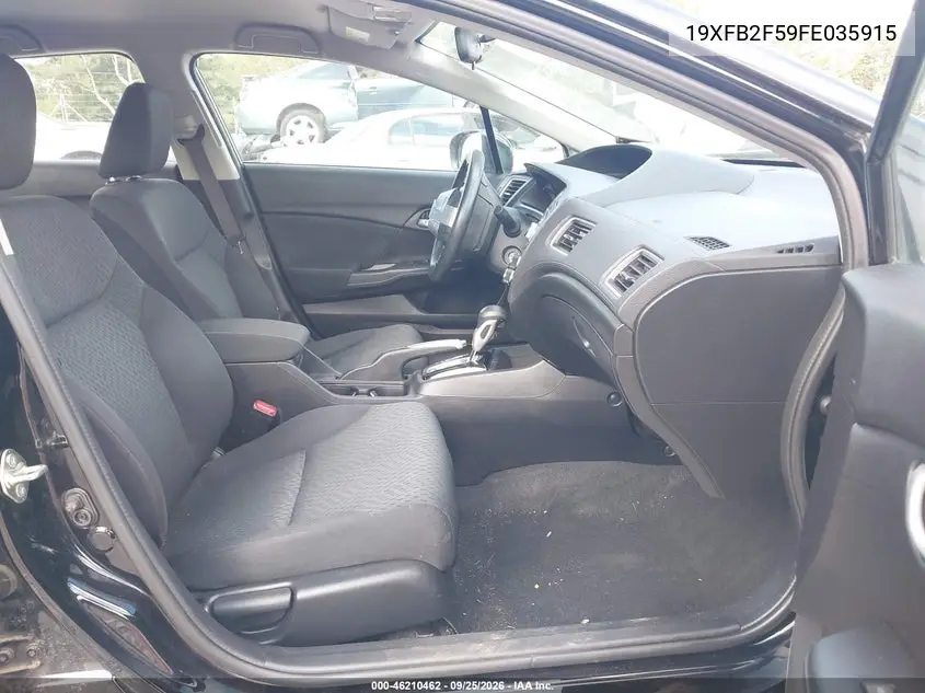 2015 HONDA CIVIC VIN 19XFB2F59FE035915 — фото 5