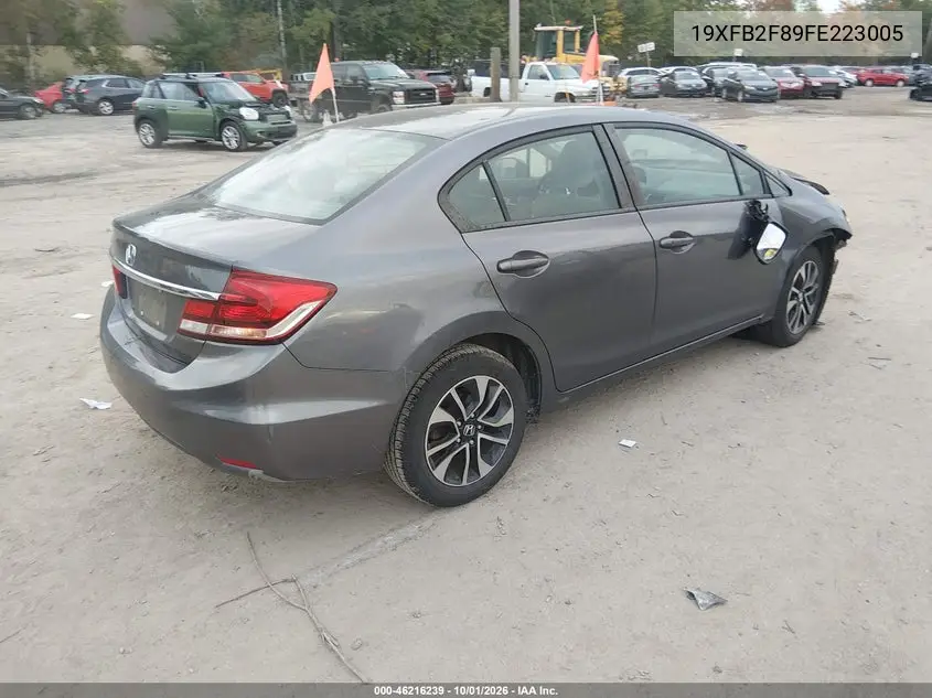 2015 HONDA CIVIC VIN 19XFB2F89FE223005 — фото 4