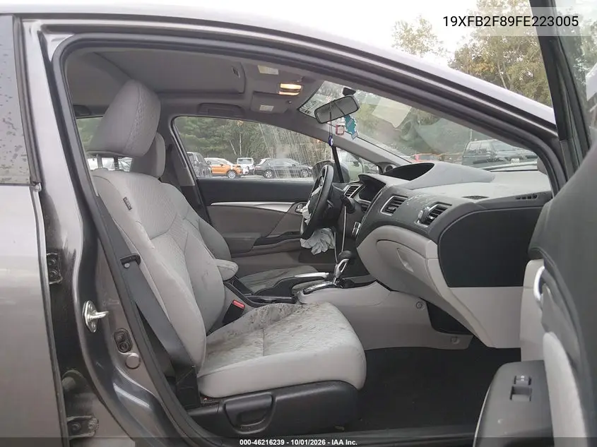 2015 HONDA CIVIC VIN 19XFB2F89FE223005 — фото 5