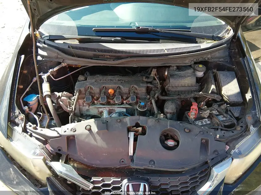 2015 HONDA CIVIC VIN 19XFB2F54FE273560 — фото 10