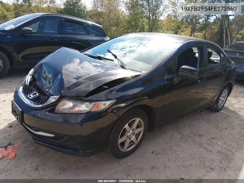 2015 HONDA CIVIC VIN 19XFB2F54FE273560 — фото 2