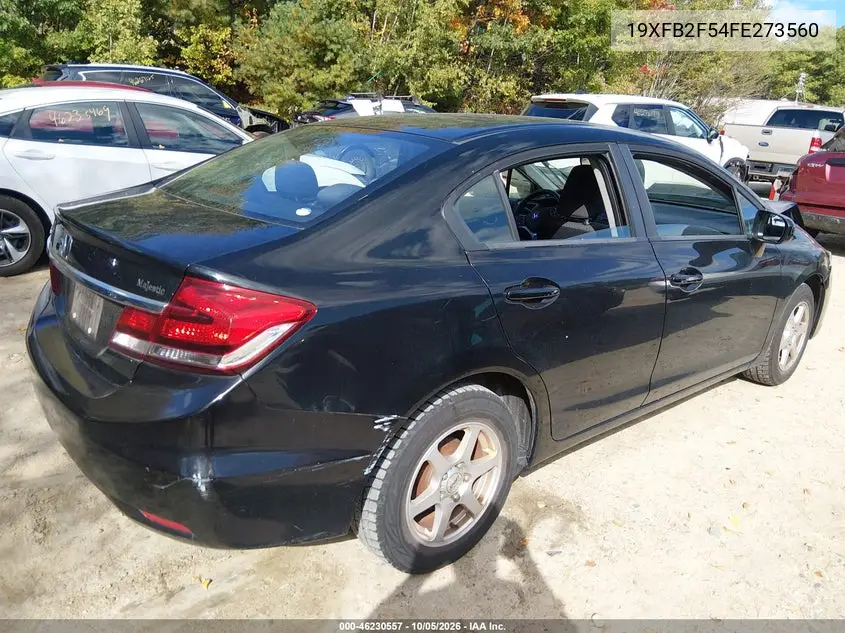 2015 HONDA CIVIC VIN 19XFB2F54FE273560 — фото 4