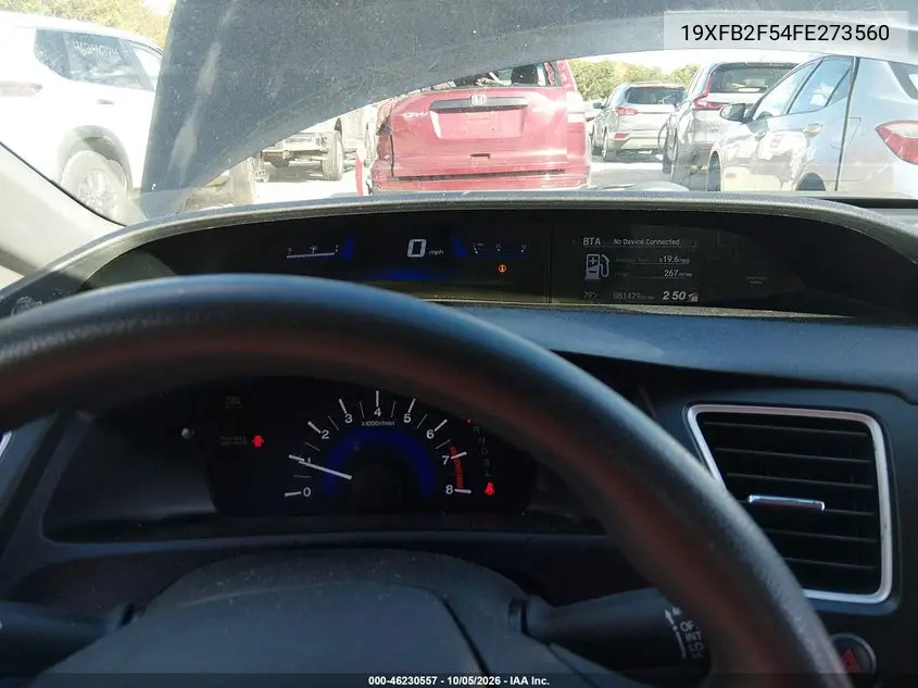 2015 HONDA CIVIC VIN 19XFB2F54FE273560 — фото 7