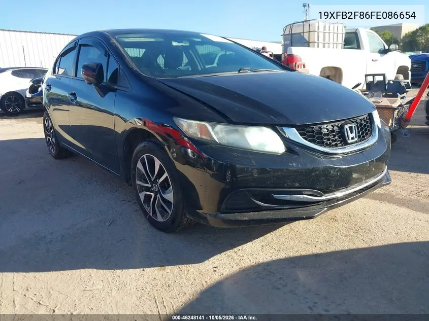 HONDA CIVIC 2015, VIN 19XFB2F86FE086654