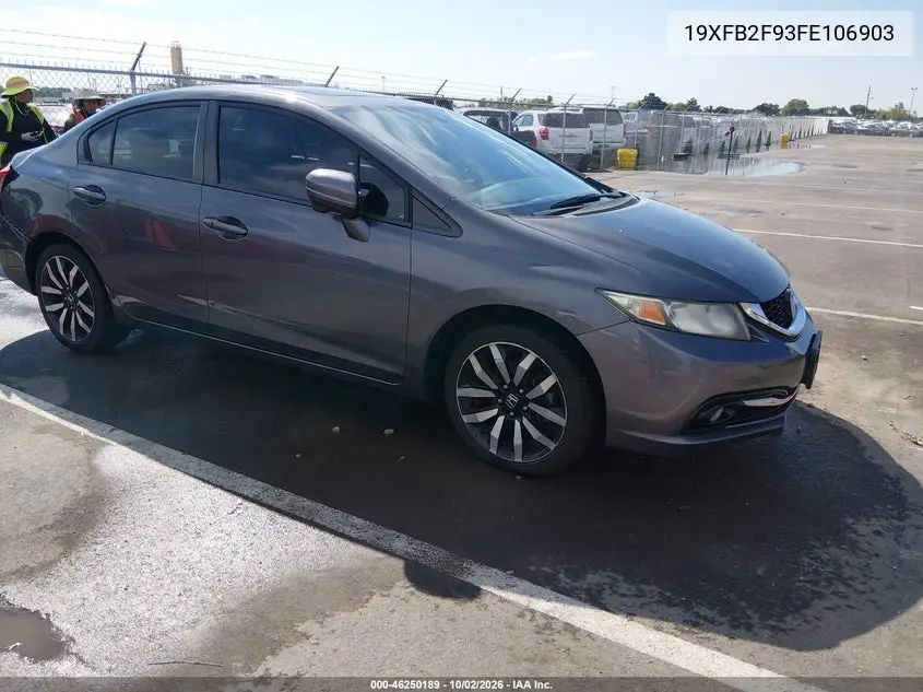 HONDA CIVIC 2015, VIN 19XFB2F93FE106903