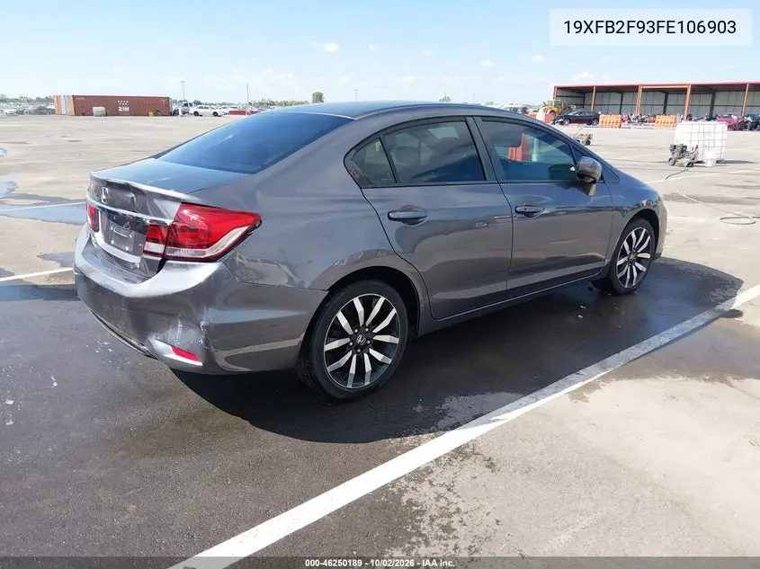 2015 HONDA CIVIC VIN 19XFB2F93FE106903 — фото 4