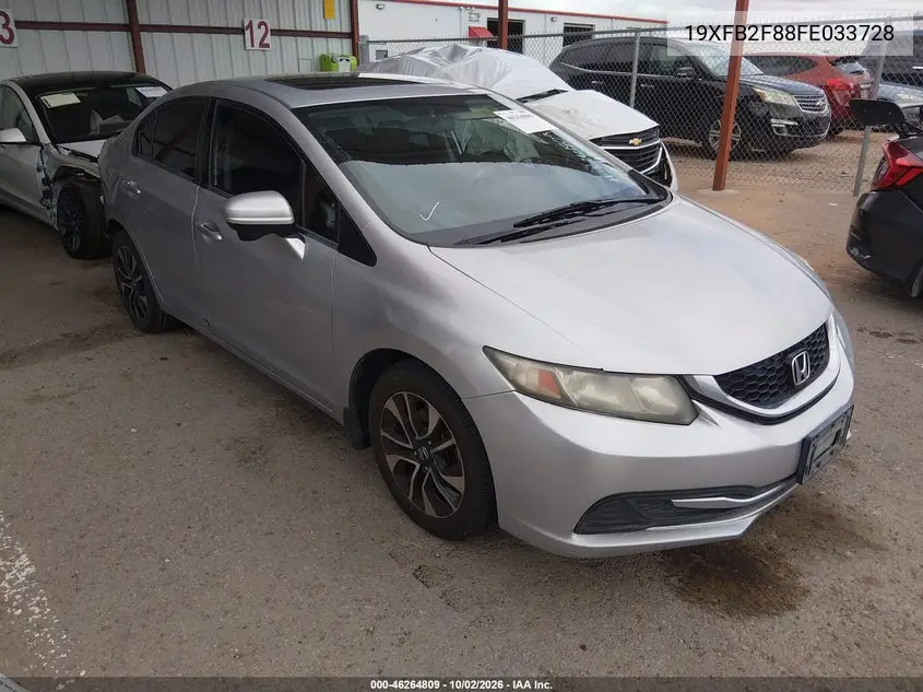HONDA CIVIC 2015, VIN 19XFB2F88FE033728