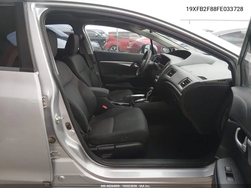 2015 HONDA CIVIC VIN 19XFB2F88FE033728 — фото 5