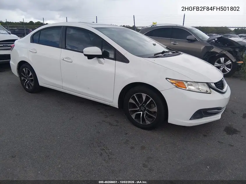 HONDA CIVIC 2015, VIN 2HGFB2F84FH501802