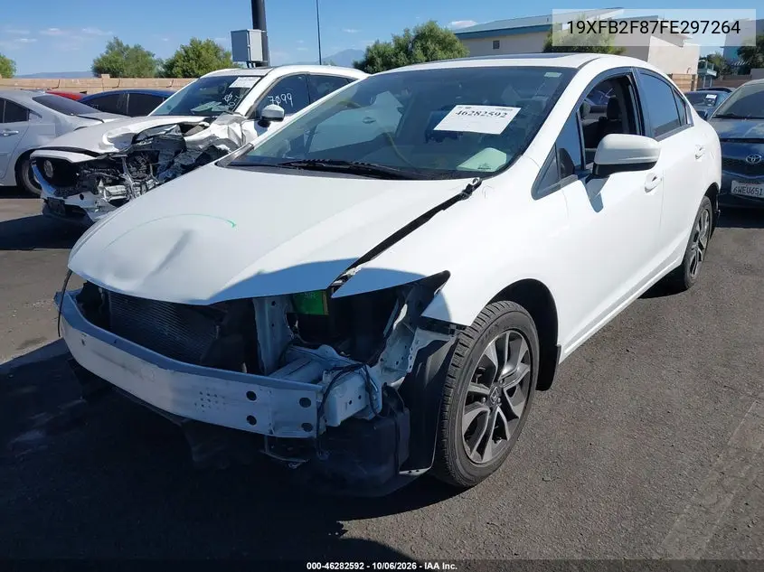 2015 HONDA CIVIC VIN 19XFB2F87FE297264 — фото 2