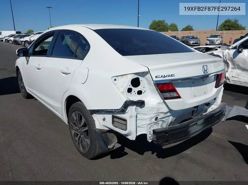 2015 HONDA CIVIC VIN 19XFB2F87FE297264 — фото 3