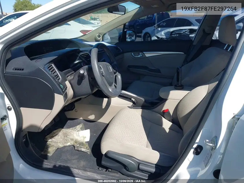 2015 HONDA CIVIC VIN 19XFB2F87FE297264 — фото 5