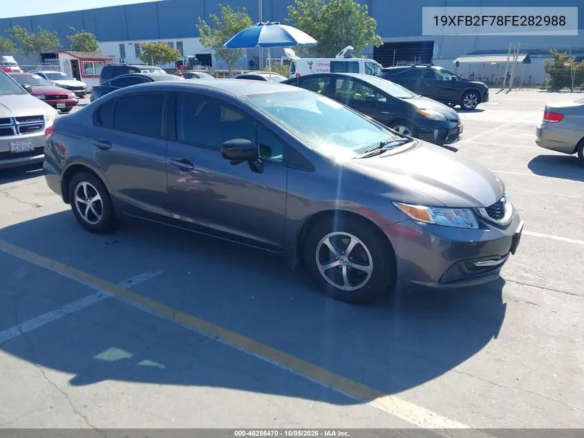 HONDA CIVIC 2015, VIN 19XFB2F78FE282988