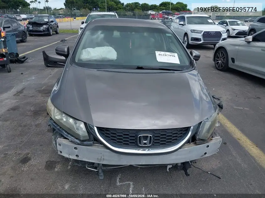 2015 HONDA CIVIC VIN 19XFB2F59FE095774 — фото 13