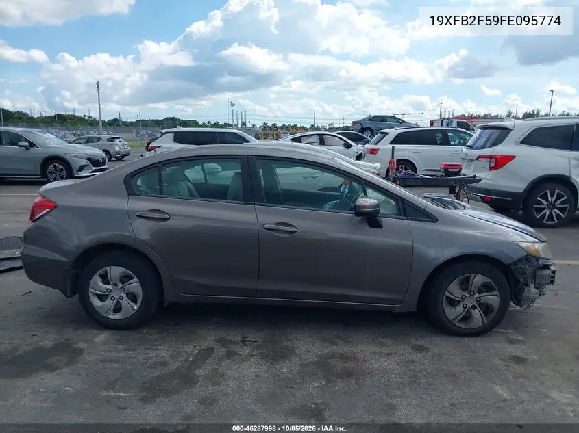 2015 HONDA CIVIC VIN 19XFB2F59FE095774 — фото 14