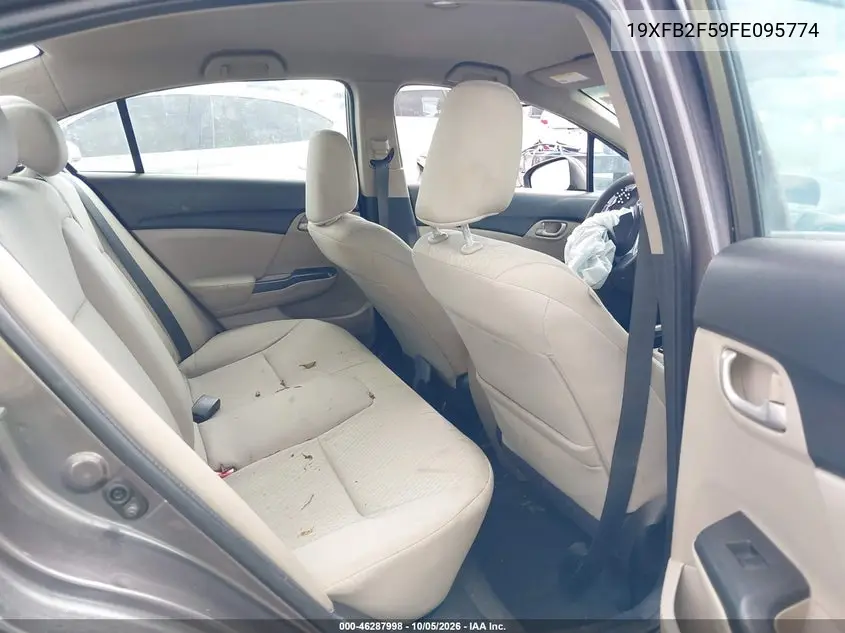 2015 HONDA CIVIC VIN 19XFB2F59FE095774 — фото 8