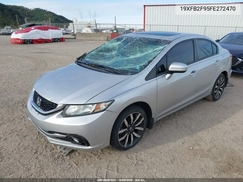 2015 HONDA CIVIC VIN 19XFB2F95FE272470 — фото 2