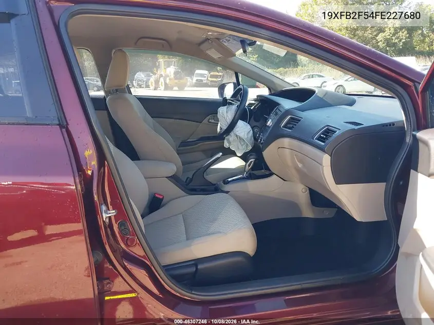 2015 HONDA CIVIC VIN 19XFB2F54FE227680 — фото 5