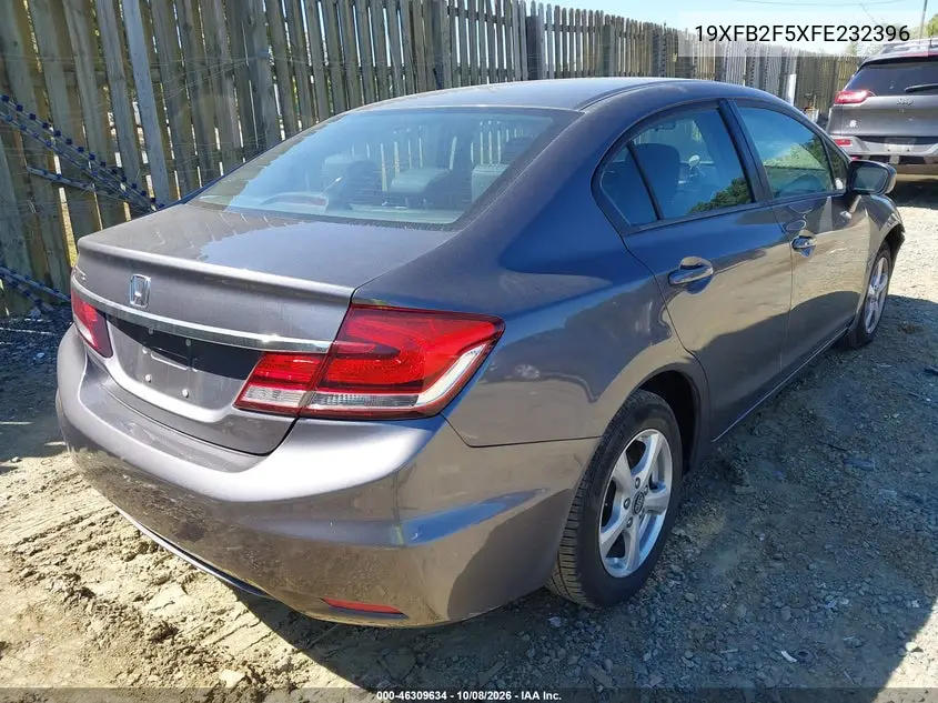 2015 HONDA CIVIC VIN 19XFB2F5XFE232396 — фото 4